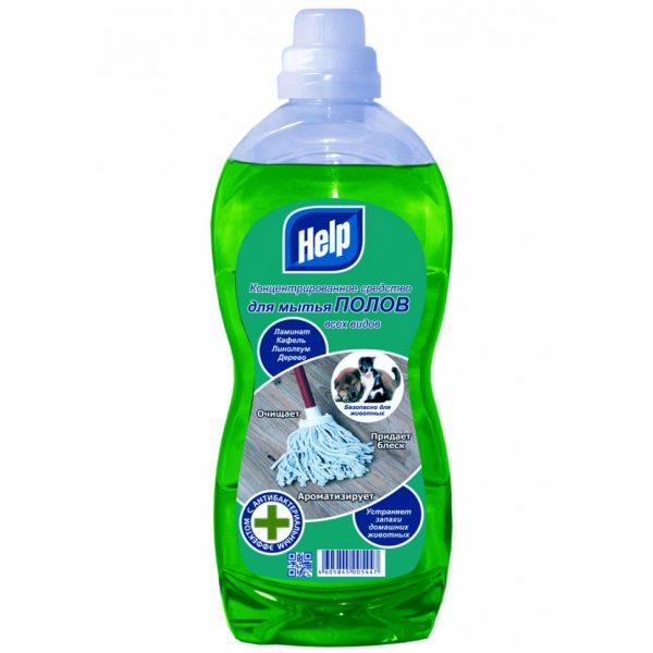 Средство для мытья пола Хэлп (Help) 1000мл устранение запахов .